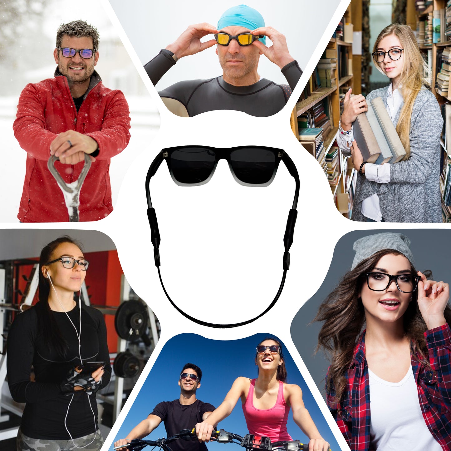 Sujetador de gafas